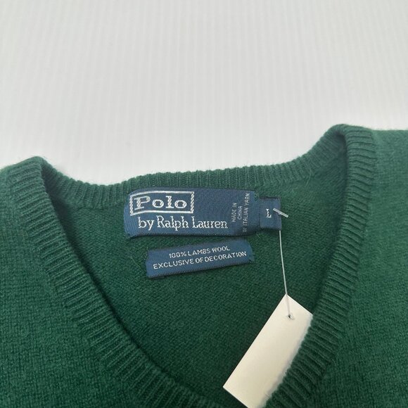 Vintage Polo Ralph Lauren Lambswool Sweater L - Picture 3 of 4